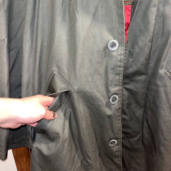 Atlantic Rancher DryHandle Insulated Chore Coat Trench Green Barn Jacket Men's M - Picture 10 of 12